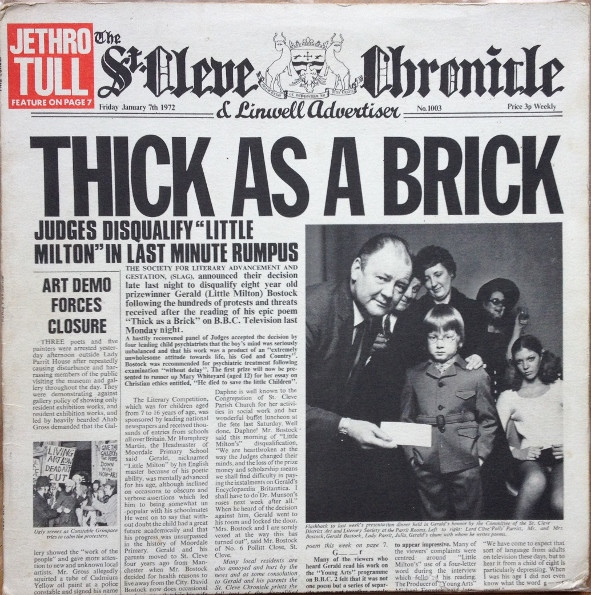 Hoes van Thick As A Brick